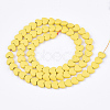 Spray Painted Non-magnetic Synthetic Hematite Beads Strands G-T116-05-24-2