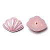 Opaque Resin Shell Shaped Beads RESI-F043-01-2