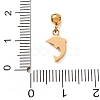 304 Stainless Steel Micro Pave Clear Cubic Zirconia Pendants CU-CBAB6EC-10G-02-3