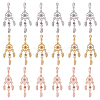 DICOSMETIC 18Pcs 3 Colors Rack Plating Alloy European Dangle Charms FIND-DC0001-25-1