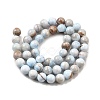 Natural Dyed Marble Beads Strands G-D315-A01-01-6mm-3