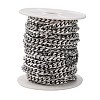 Tarnish Resistant Men's Jewelry Making 201 Stainless Steel Curb Chains CHS-A003B-1.8mm-3