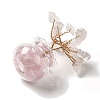 Natural Rose Quartz Chips Tree Decorations DJEW-Z007-02A-3