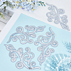 5Pairs Embroidery Thread Clothing Patches PATC-GF0001-97B-4