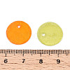 Spray Painted Natural Capiz Shell Disc Charms BSHE-T014-02M-3