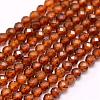 Natural Garnet Beads Strands G-F509-13-3mm-1