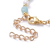 Natural Amazonite Beaded Bracelets X-BJEW-JB05265-03-4