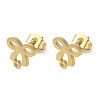 Ion Plating(IP) 304 Stainless Steel Stud Earring Findings LS-STAS-I206-03G-1
