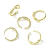 Rack Plating Brass Knot Open Cuff Ring RJEW-K243-02G-1