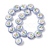 Flower Theme Handmade Porcelain Beads LAMP-D303-06C-02-2