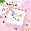 40Pcs 5 Styles Random Color Alloy Enamel Charms ENAM-YW0004-79B-3