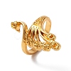 Zinc Alloy Peacock Open Cuff Ring RJEW-WH0003-04B-3