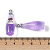 Transparent Resin Pendants RESI-D074-03E-3