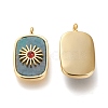 Natural Apatite & Red Agate Pendants KK-P184-01A-06G-2