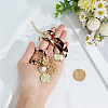 Alloy Crystal Rhinestone with Imitaiton Pearl Pendant Polyester Collar Necklaces for Women NJEW-SP0001-17A-3