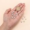 200pcs Clear White Rhinestone Rondelle Spacer Beads RB-A014-Z8mm-01S-3