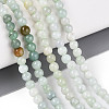 Natural Myanmar Jade Beads Strands G-N353-07F-01-1