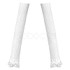1 Pair Acrylic Fibers Long Mesh Lace Gloves AJEW-CN0006-67A-1