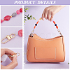 4Pcs 4 Style Resin Imitation Gemstone Beaded Bag Handles FIND-PH0009-46A-3