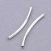 Brass Curved Tube Beads EC0582x30mm-S-2