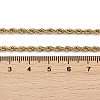 PVD Vacuum Plating 304 Stainless Steel Rope Chain Necklaces NJEW-M124-09G-2