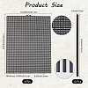 4 Sheets Rectangle Plastic Mesh Canvas Sheets DIY-CP0012-72B-2