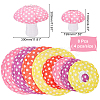 ARRICRAFT 8 Sets 8 Style 3D Mushroom-shaped Paper Lantern AJEW-AR0001-27-5