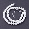 Natural White Jade Bead Strands G-R166-8mm-22-2