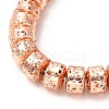 Electroplated Natural Lava Rock Beads Strands G-G984-12RG-3