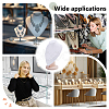 Bust Shaped PU Leather Necklaces Display Stands NDIS-WH0017-13B-5