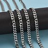Tarnish Resistant Men's Jewelry Making 201 Stainless Steel Curb Chains CHS-A003B-1.8mm-6