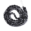 Transparent Crackle Glass Beads Strands X-DGLA-S085-6x8-39-2