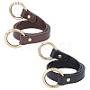 2Pcs 2 Colors Imitation Leather Bag Handles FIND-WR0002-68AB-2