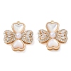 Brass Micro Pave Clear Cubic Zirconia Pendants KK-CBA61F8-07G-1