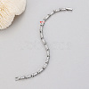 Brass & Clear Cubic Zirconia Link Chain Bracelets WG4C692-04-1