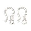 925 Sterling Silver Hook Clasps STER-S012-03B-P-1