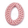Handmade Spray Painted Reed Cane/Rattan Woven Linking Rings WOVE-N007-04D-3