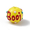 Opaque Painted Glass Beads GLAA-B001-01A-1