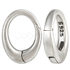 2Pcs 925 Sterling Silver Spring Gate Rings STER-BBC0006-74A-1