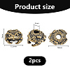 Brass European Beads KK-WH0079-196B-2