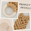 3Pcs 3 Colors Handmade Macrame Cotton Hanging Towel Holder AJEW-CN0006-37-6