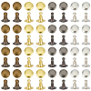 400Pcs 4 Colors Alloy Snap Rivet Butt Screw FIND-GF0009-29-7