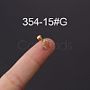 316L Stainless Steel Micro Pave Cubic Zirconia Cartilage Earrings WG094CA-33-1