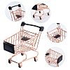 Iron Supermarket Trolley Display Decorations DJEW-WH0042-139RG-3