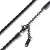 304 Stainless Steel Rope Chain Necklace for Men Women NJEW-K245-023B-2
