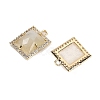 Natural Moonstone Faceted Rectangle Pendants G-I375-05G-02-2