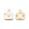 Alloy Enamel Pendants X-ENAM-S119-051C-1