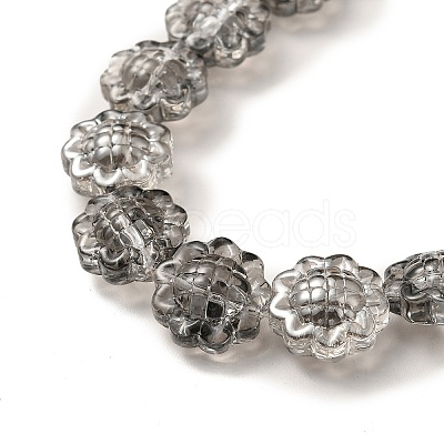 Transparent Electroplate Glass Beads Strands GLAA-G098-04-1