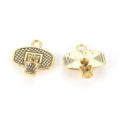 Tibetan Style Alloy Sport Pendants X-TIBEP-36227-AG-NR-1