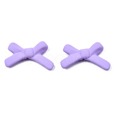 Spray Painted Acrylic Beads OACR-N015-014-B01-1